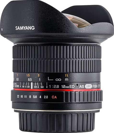 Samyang发布12mm f/2.8 ED AS NCS全画幅鱼眼镜头