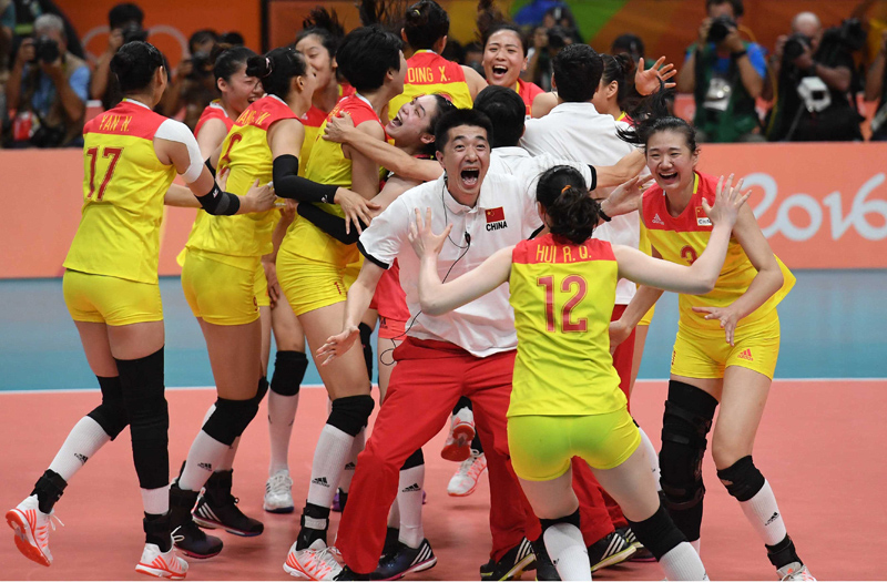 中国女排时隔12年再夺奥运冠军