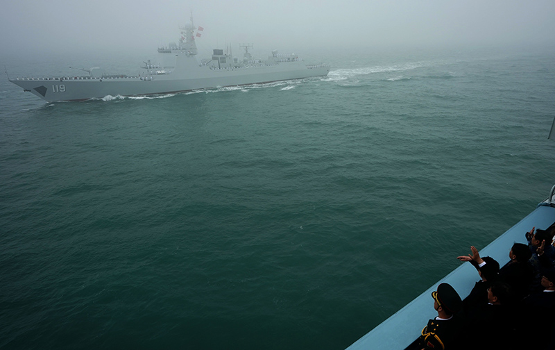 CHINA-QINGDAO-PLA NAVY-70TH ANNIVERSARY-PARADE庆祝人民海军成立70周年海上阅兵活动举行