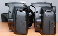 兄弟PK 佳能EOS500D与450D真机外观对比