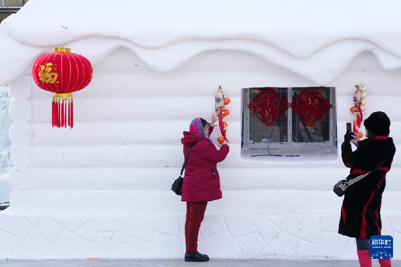 无人机航拍哈尔滨冰情雪韵